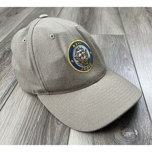 Vanguard Navy JROTC Hat Cap Tan Khaki Adjustable Strapback Made in USA